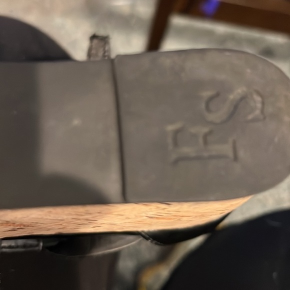 Franco Sarto Black Platform Wedge Cork Sandals Size 8 - Picture 12 of 14